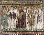 unknow artist The Emperor justinian and his Court oil painting reproduction
